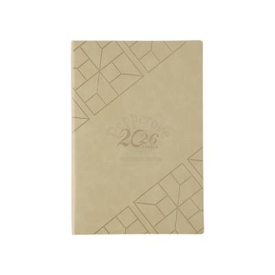 Agenda 2026 de Couro Sintético com Capa Dura e Páginas Pautadas Personalizada