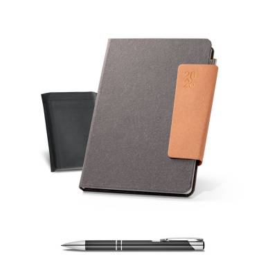 Agenda B5 2026 em Pele Reciclada