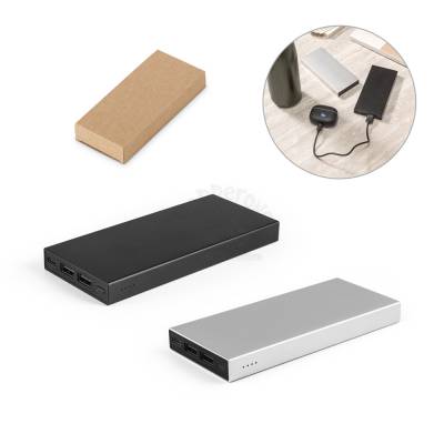 Bateria Portátil 10000mAh Alumínio Personalizada