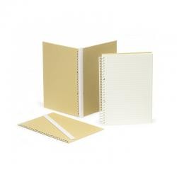 Bloco de Anotações A5 com Capa Dura em Kraft e Pauta Personalizado