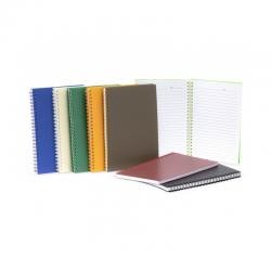 Bloco de Anotações A5 com Pauta, Capa de Plástico e Wire-o Personalizado