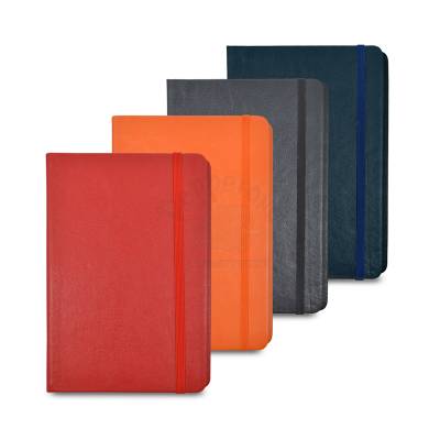 Bloco de Anotações A5 Sem Pauta com Capa Dura e Fechamento por Elástico Personalizado