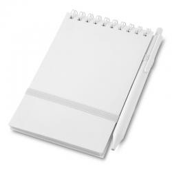 Bloco de Anotações com Pauta 14x9 cm com Capa em PP Antibacteriana e Wire-o Personalizado