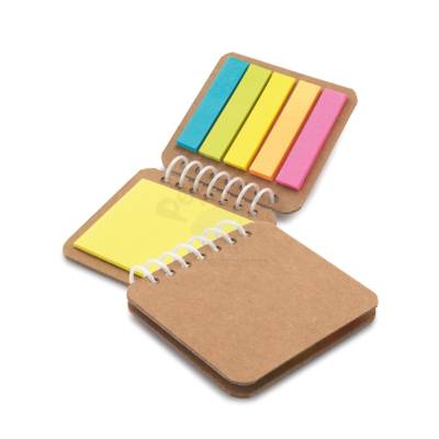 Bloco de Anotações Kraft com Autocolantes Personalizado