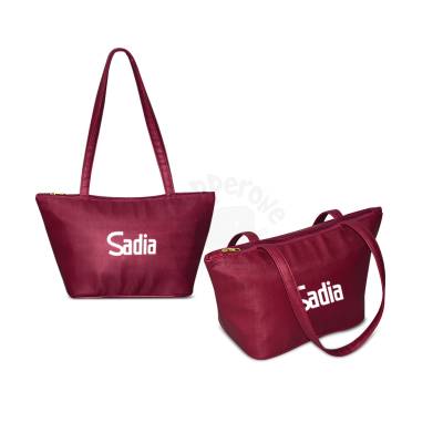 Bolsa Térmica de Nylon com Alça e Zíper 39x22x16 cm Personalizada