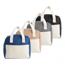 BOLSA TÉRMICA EM TNT 80G/M² - LARANJA - 27X17X10,5 CM