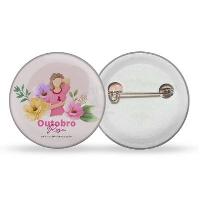 Button 65mm com Impressão em Papel Fotográfico Personalizado