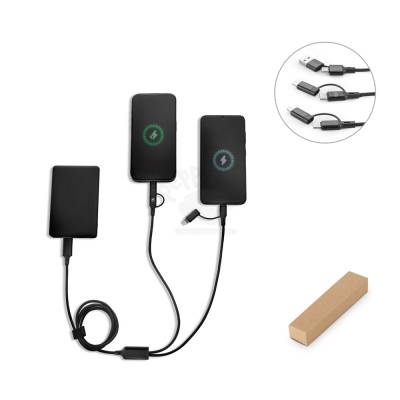 Cabo USB-C 6 em 1 60W de Alumínio Reciclado Personalizado