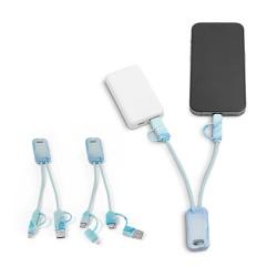 Cabo USB-C 6 em 1 65W de PET Reciclado Personalizado