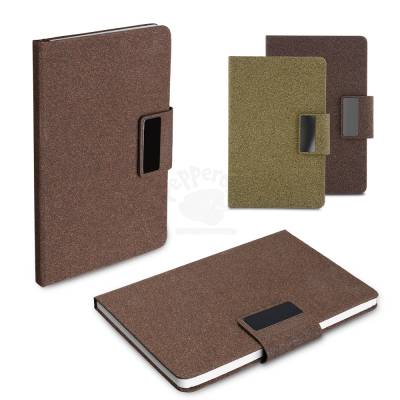 Caderno A5 com Capa em Fibra de Café e PU Personalizado