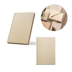 Caderno A5 com resíduos da cevada Personalizado