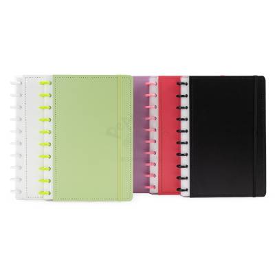 Caderno de Disco com Capa Dura e Elástico Personalizado