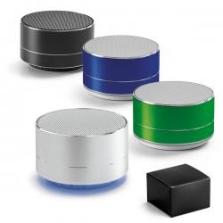 Caixa de Som Bluetooth de Alumínio 3W com Rádio FM e Entrada para Cartão de Memória Personalizada