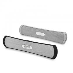 Caixa de Som Bluetooth Emborrachada com Entrada para Cartão de Memória e USB Personalizada