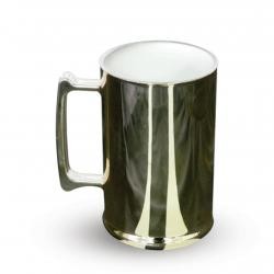 Caneca de Chopp de Plástico Metalizada 450ml Personalizada