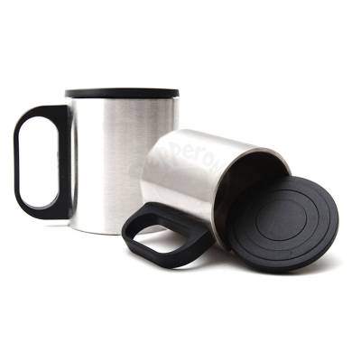 Caneca de Inox com Tampa Plástica 180ml Personalizada