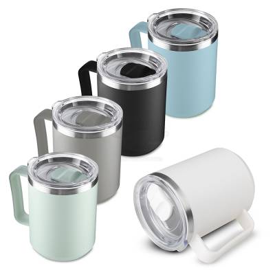 Caneca Térmica de Plástico PP com Interior Inox 304 450ml Personalizada