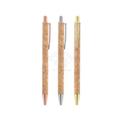 Caneta de Metal e Cortiça