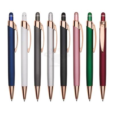 Caneta de Metal Touch com Revestimento Emborrachado Personalizada