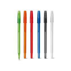 Caneta Esferográfica de Plástico 15,1 cm com Tampa e Clip Personalizada