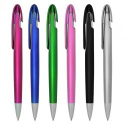 Caneta Plástica Fosca com Clip Personalizada