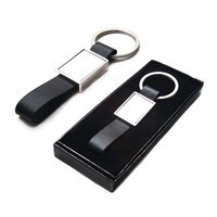 Chaveiro de Couro Sintético Com Detalhe Em Metal 8,5 X 2,1 Cm Personalizado