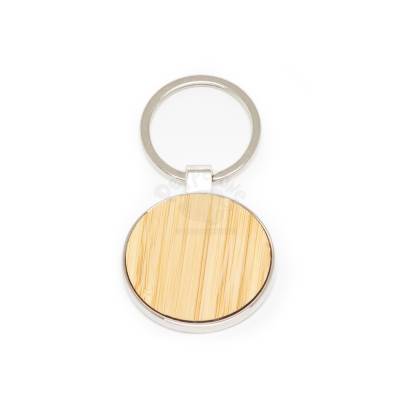 Chaveiro de Metal com Detalhe de Bambu Personalizado