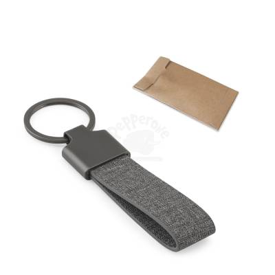 Chaveiro de Metal com Detalhe em PET Reciclado Personalizado