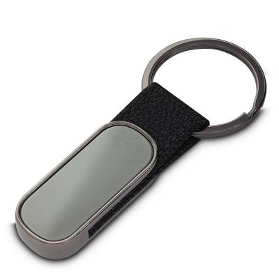 Chaveiro de Metal com PU 8,5 cm Personalizado