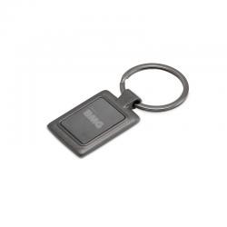 Chaveiro de Metal Quadrado Com Placa Central Preta Personalizado
