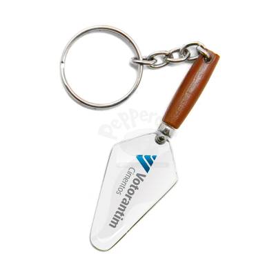Chaveiro Resinado Formato de Pá com Argola Personalizado