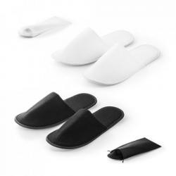 Chinelo de Quarto Em Poliéster Com Bolsa Personalizado