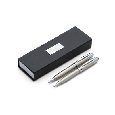 Conjunto Caneta e Lapiseira de Metal Personalizado