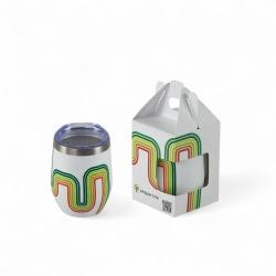 Copo Térmico de Inox 320 ml com Tampa e Gravação UV 360° Personalizado