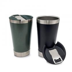 Copo Térmico de Inox 500 ml com Abridor e Tampa Personalizado