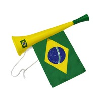 Corneta Vuvuzela Com Bandeira do Brasil