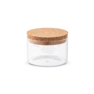 Frasco de Vidro com Tampa de Cortiça 380ml Personalizado