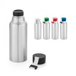 Garrafa de Metal 570ml com Tampa Rosqueável e Alça de Silicone Personalizada