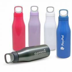 Garrafa de Metal Inox 650ml com Alça de Dedo Personalizada