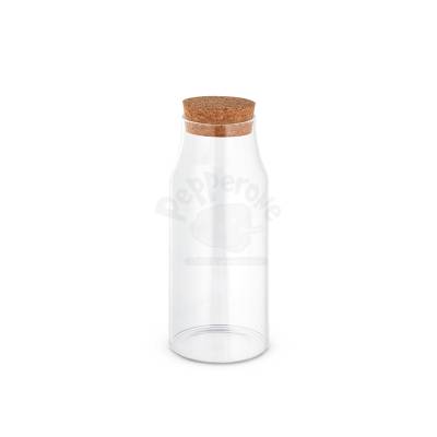 Garrafa de Vidro 800 ml com Tampa de Cortiça Personalizada