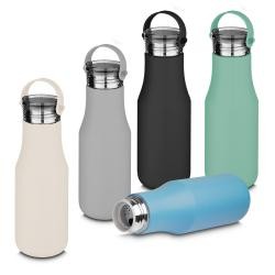 Garrafa Térmica de Aço Inox 500 ml com Alça de Silicone Personalizada