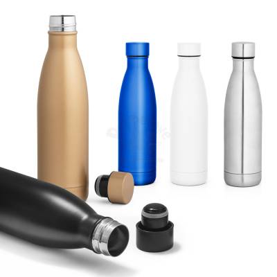 Garrafa Térmica de Aço Inox com Parede Dupla e Isolamento a Vácuo 580 ml Personalizada