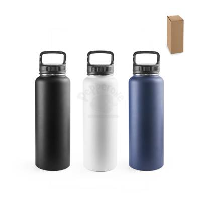 Garrafa Térmica de Aço Inoxidável 1,2 Litro com Tampa e Mosquetão Personalizada