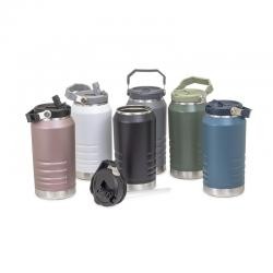 Garrafa Térmica de Inox 1,1L com Alça e Tampa com Bico Flip Personalizada
