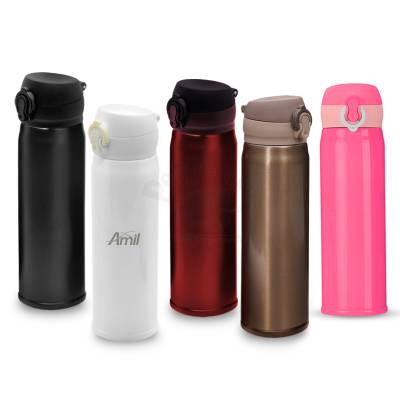 Garrafa Térmica de Inox 400ml com Parede Dupla Personalizada