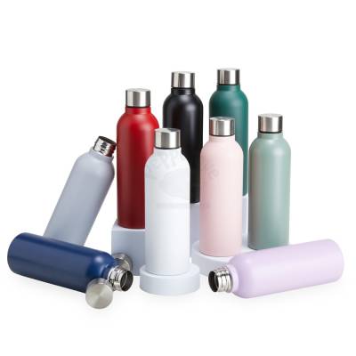 Garrafa Térmica de Inox 800ml com Tampa Rosqueável e Acabamento Fosco Personalizada