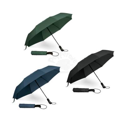 Guarda-Chuva Dobrável Automático de Poliéster 980 mm com Bolsa Personalizado