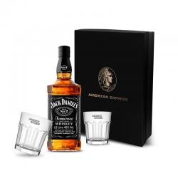Kit com Whisky Jack Daniel's Old No. 7 1L e 2 Copos de Vidro 320 ml Personalizado