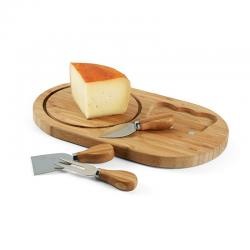 Kit de Facas Para Queijo Com Base de Madeira Personalizado