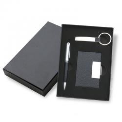 Kit Escritório com 3 Peças em Estojo de Papelão Personalizado
